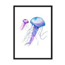 Load image into Gallery viewer, Jellyfish Blue &amp; Purple | Wall Art
