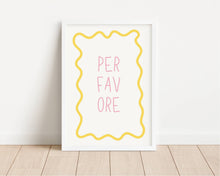 Load image into Gallery viewer, Per Favore Wavy Yellow | Art Print
