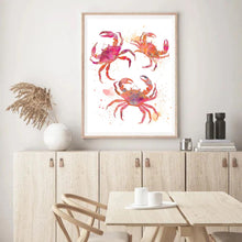 Load image into Gallery viewer, Colourful Crabs | Wall Art
