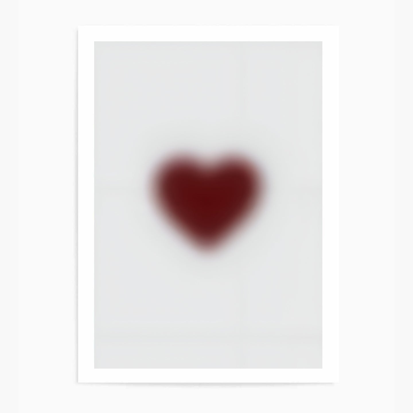 Dark Moody Heart | Wall Art Print