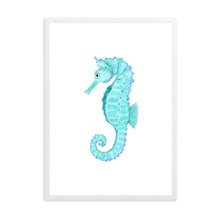 Load image into Gallery viewer, Sea Horse Blue | Wall Art
