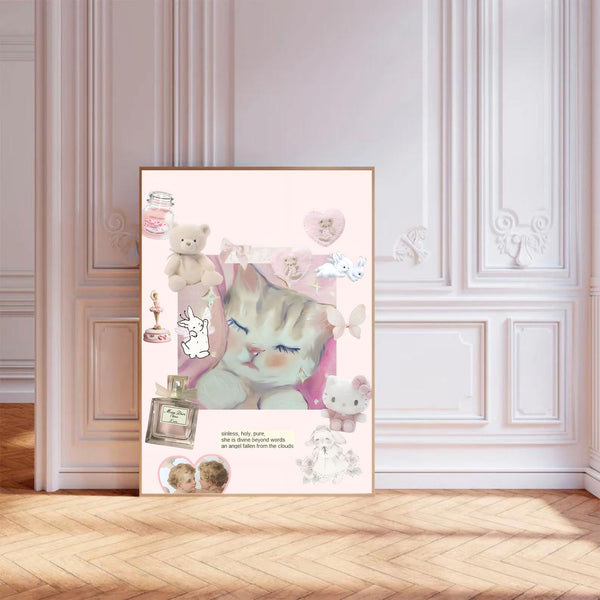 Coquette Girly Collage | Wall Art Print