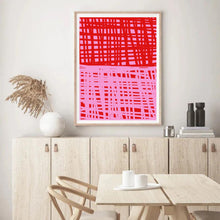 Load image into Gallery viewer, Red &amp; Pink Abstract I | Wall Art
