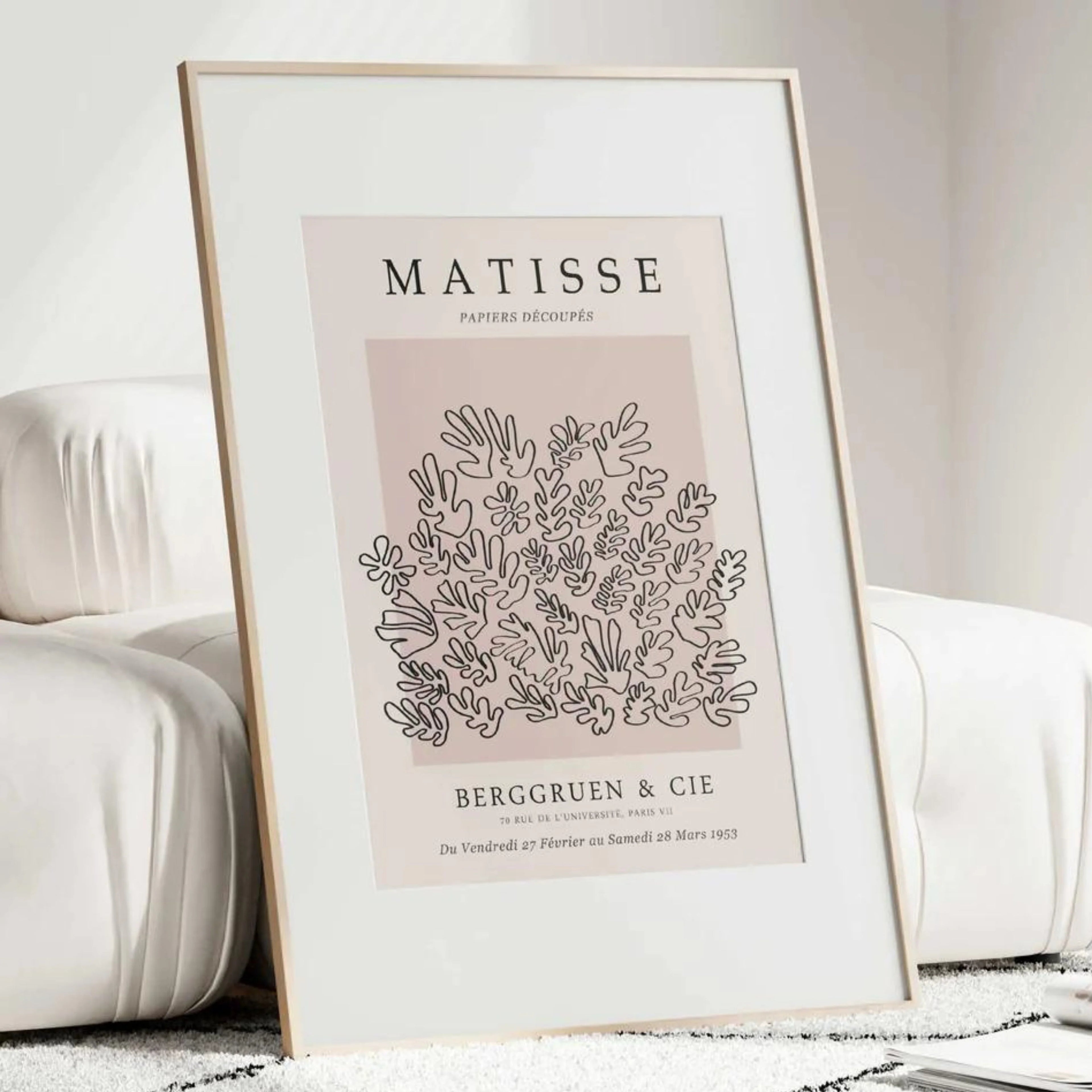Matisse Pink Set of 3 | Gallery Wall Art