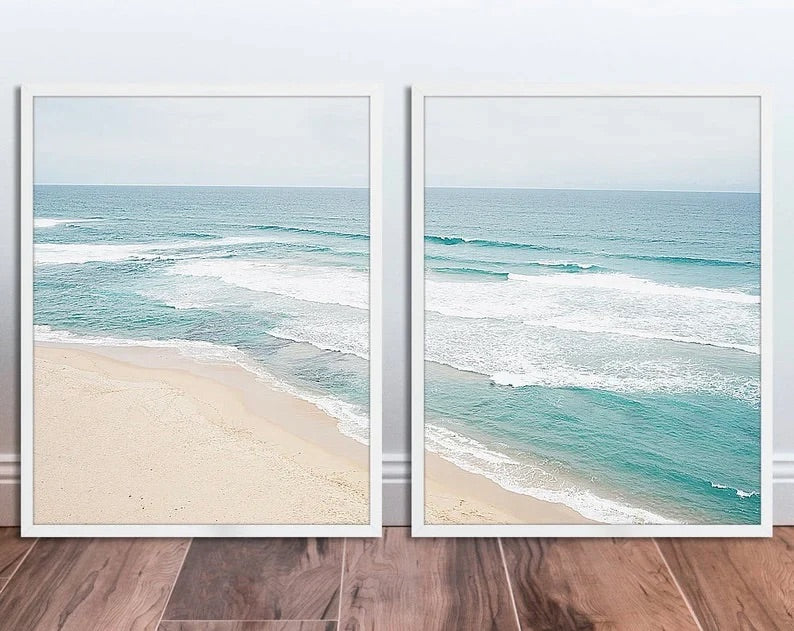 Beach Waves II Set of 2 | Gallery Wall Art