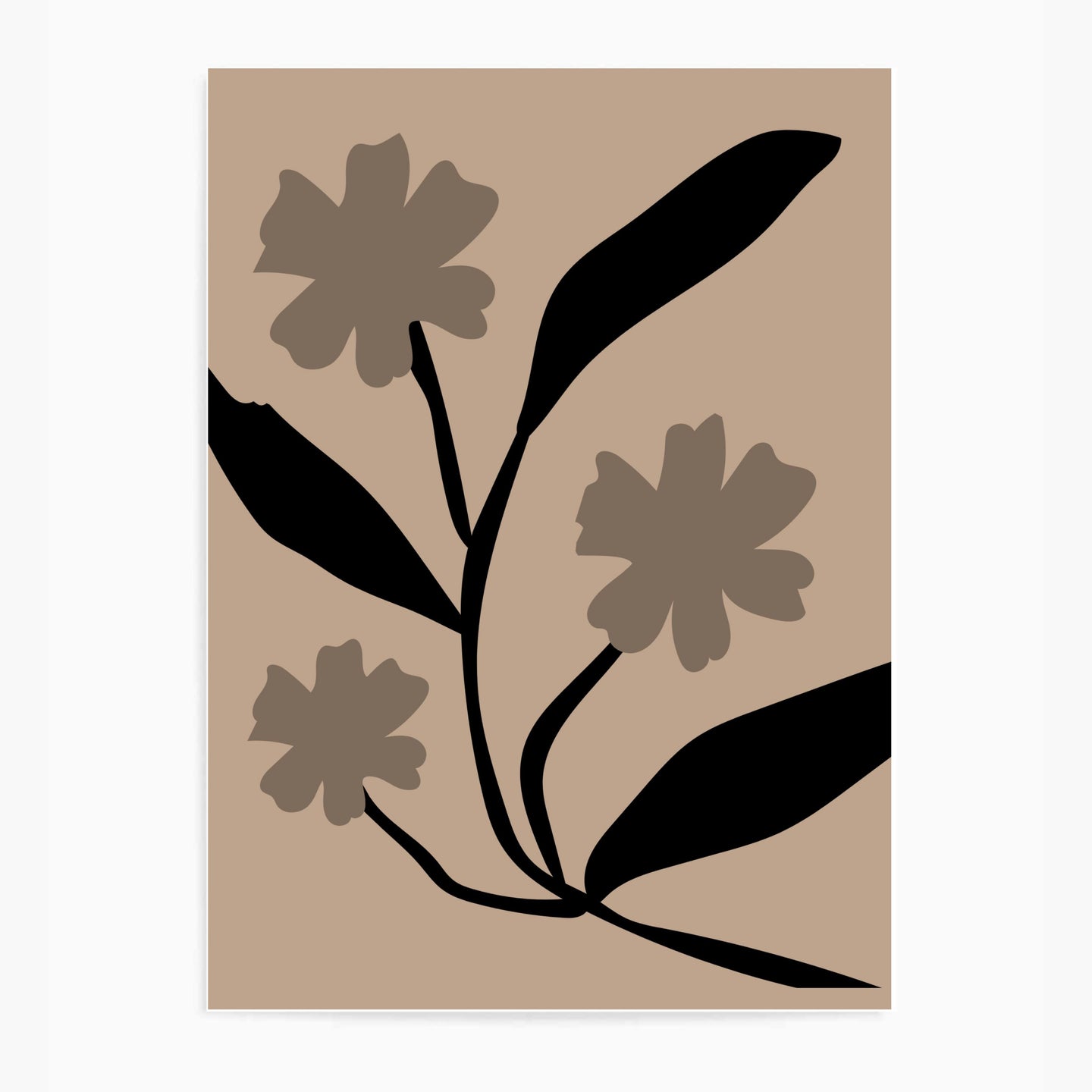 Matisse Black & Brown VIII | Wall Art