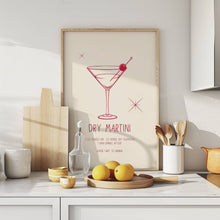 Load image into Gallery viewer, Dry Martini Cocktail Recipe | Art Print
