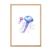 Load image into Gallery viewer, Jellyfish Blue &amp; Purple | Wall Art
