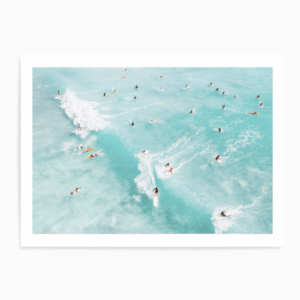 Surfers I Landscape | Art Print