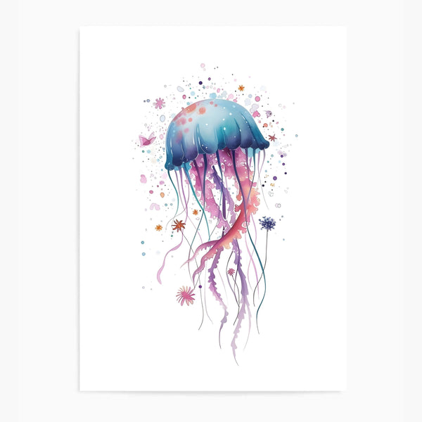 Jellyfish Colourful | Wall Art