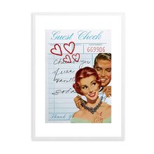 Load image into Gallery viewer, Guest Check Love Couple Necklace Blue | Wall Art
