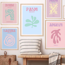 Load image into Gallery viewer, Preppy Pastel Beach I Set of 3 | Gallery Wall
