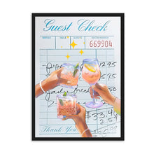 Load image into Gallery viewer, Guest Check Cheers Blue | Wall Art
