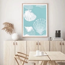 Load image into Gallery viewer, Seashells Blue | Wall Art
