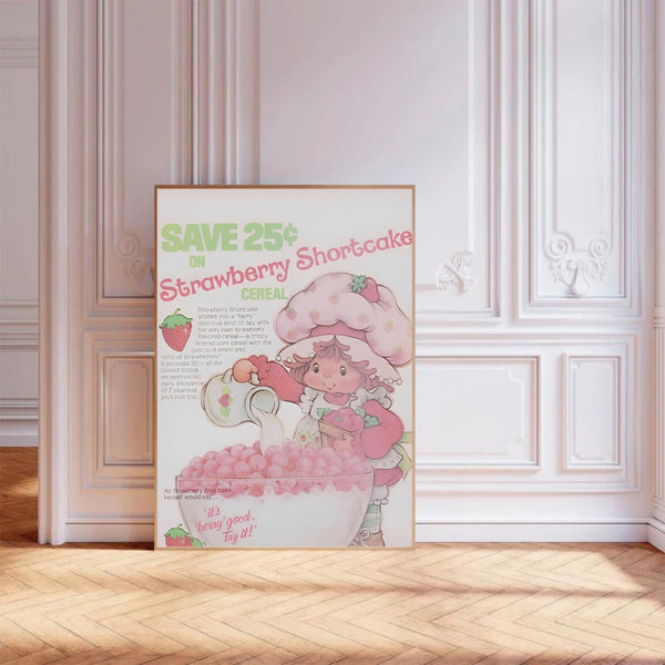 Vintage Strawberry Shortcake II | Wall Art Print