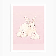 Load image into Gallery viewer, Coquette White Bunnies | Wall Art Print
