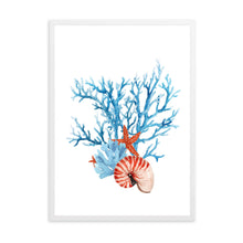 Load image into Gallery viewer, Coral Blue &amp; Orange Tones | Wall Art
