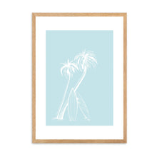 Load image into Gallery viewer, Palm Trees Light Blue | Wall Art
