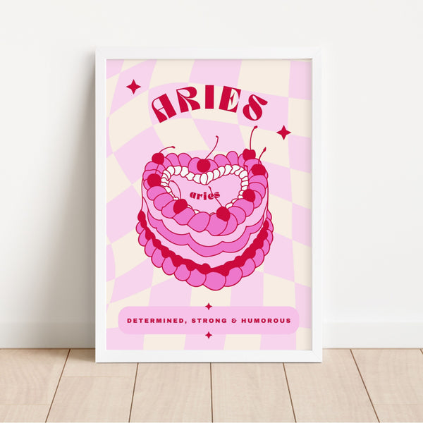 Aries Birthday Cake | Art Print