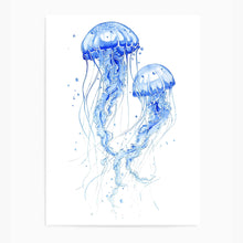 Load image into Gallery viewer, Jellyfish Blue I | Wall Art
