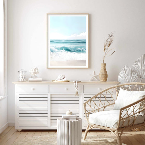 Crashing Waves Blue II | Wall Art