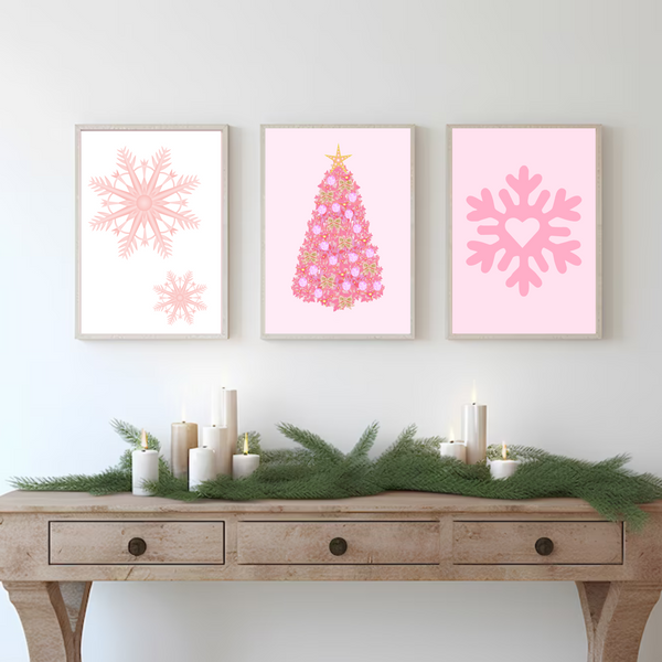 Pink Christmas Tree | Art Print