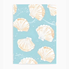 Load image into Gallery viewer, Seashell Pattern Blue | Wall Art
