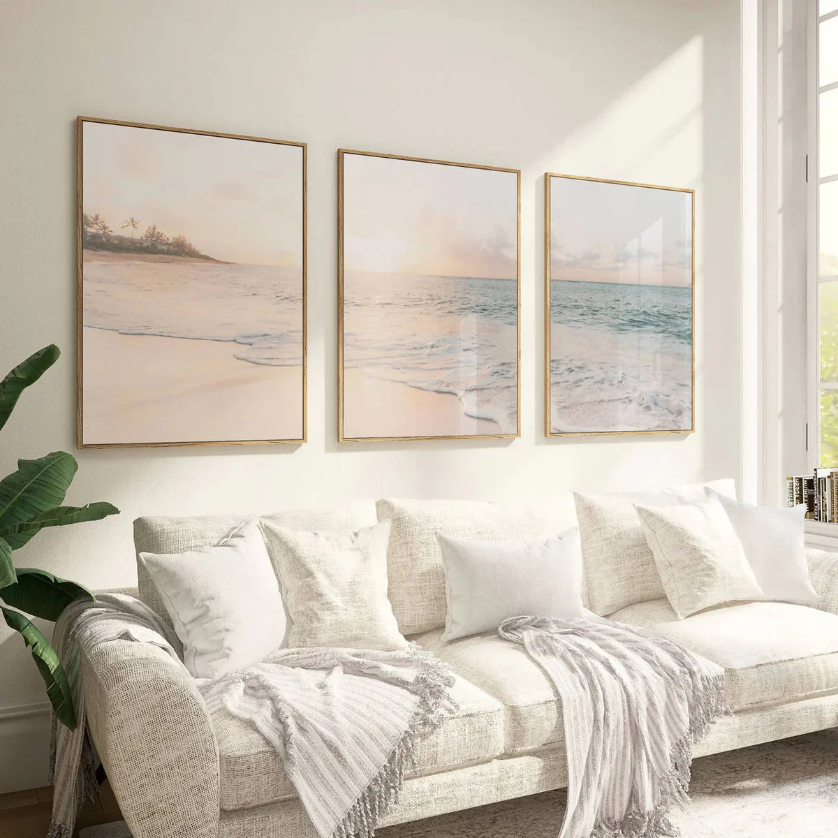 Pastel Ocean Set of 3 | Gallery Wall Art