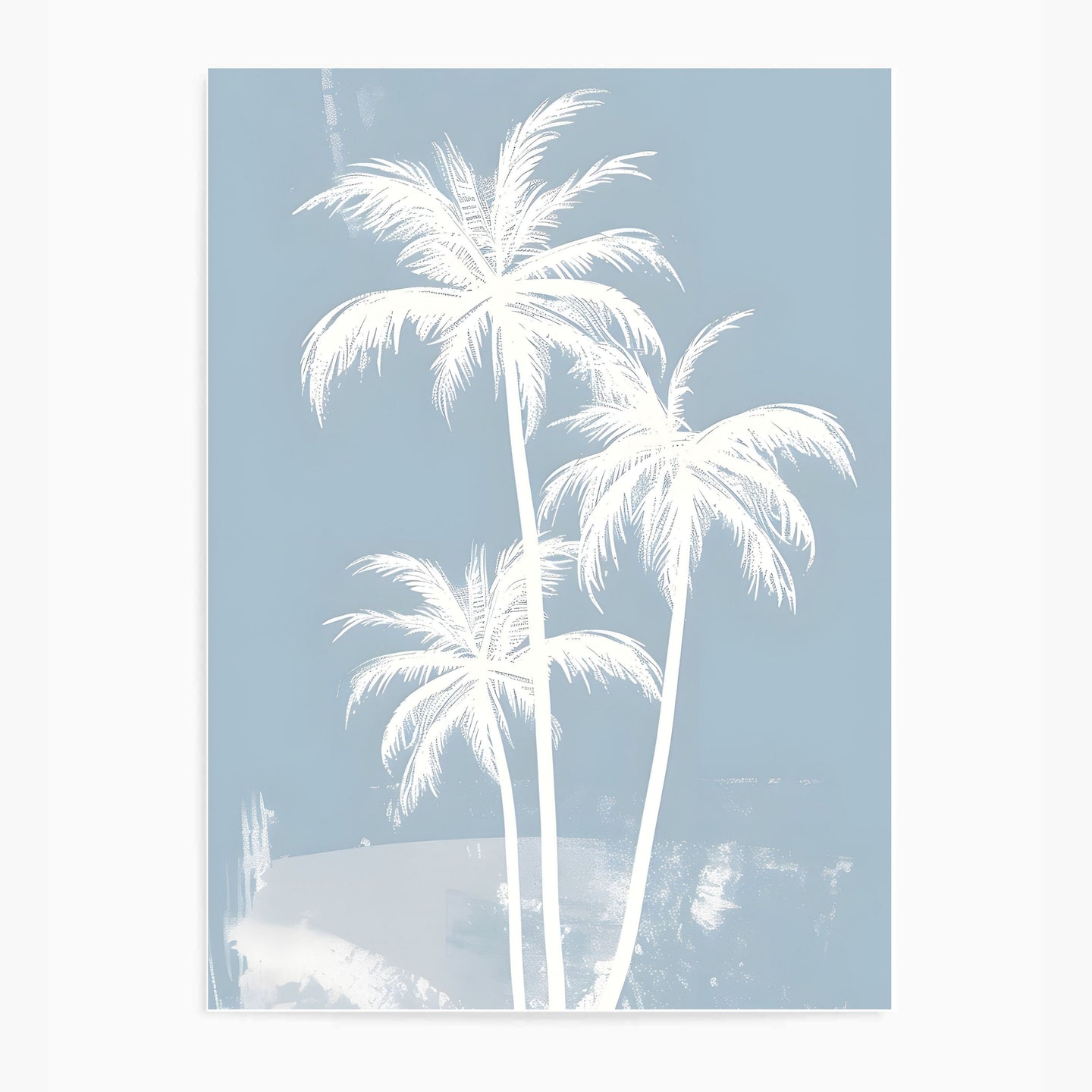 Palm Trees Blue | Wall Art