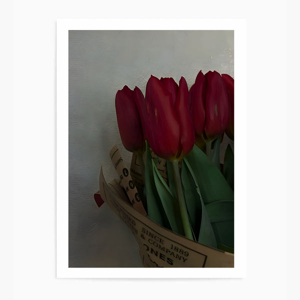 Dark Moody Roses | Wall Art Print