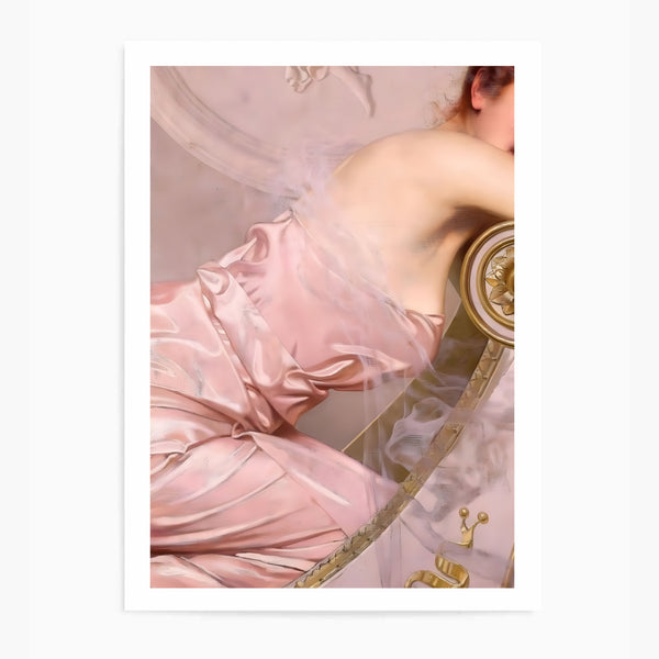 Victorian Vintage Pink Dress I | Wall Art Print