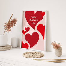 Load image into Gallery viewer, Happy Valentine’s Day Red Hearts
