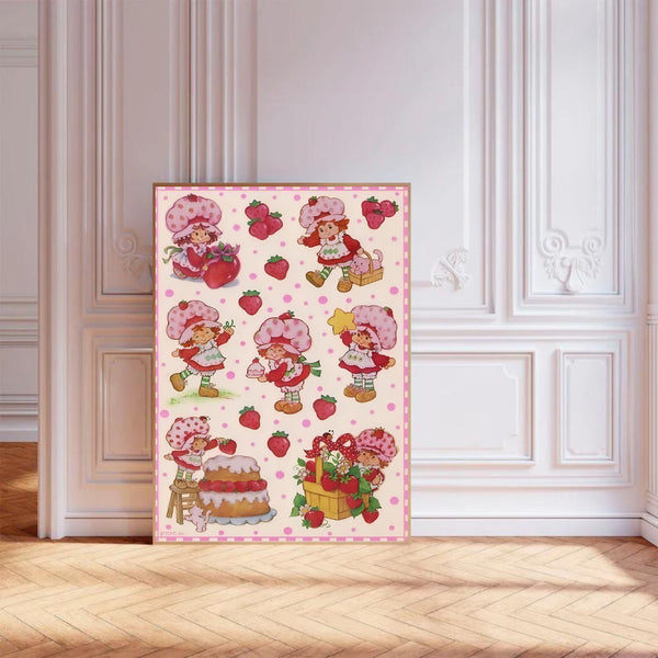 Vintage Strawberry Shortcake I | Wall Art Print