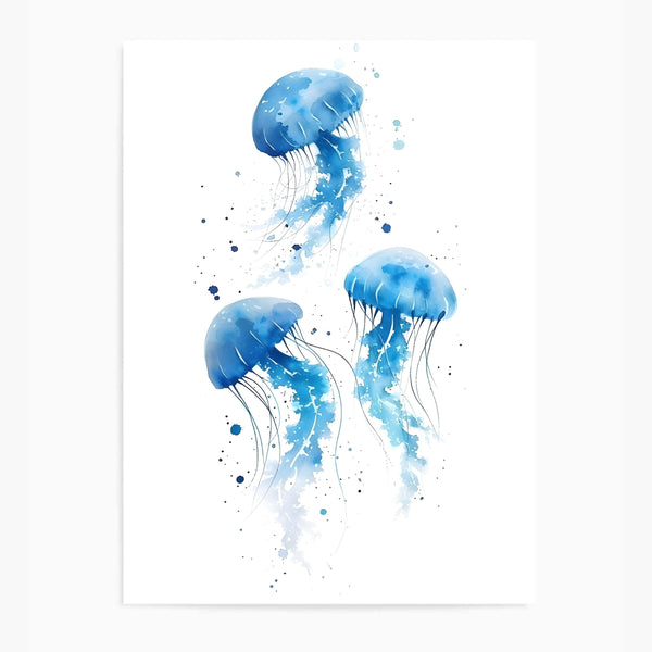 Jellyfish Blue III | Wall Art