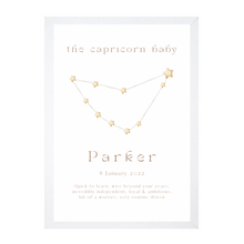 Load image into Gallery viewer, Personalised The Capricorn Baby Constellation
