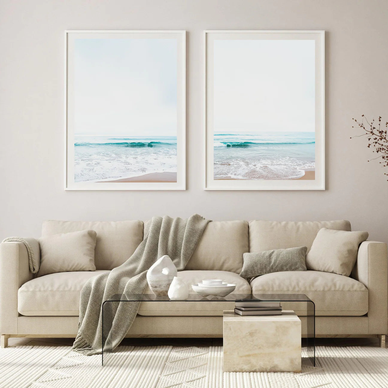 Coastal Waves V Set of 2 | Gallery Wall Art