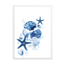 Load image into Gallery viewer, Shells Blue | Wall Art
