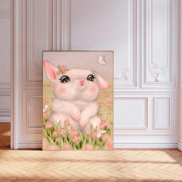 Vintage Bunny | Wall Art Print
