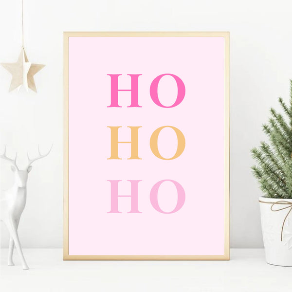 Ho Ho Ho Pink | Art Print