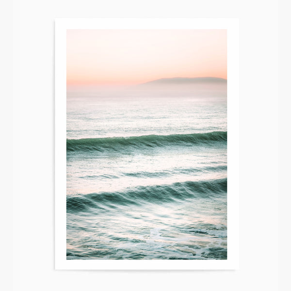 Sunset Crashing Waves | Art Print