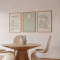 Matisse Sage Green Set of 3 | Gallery Wall Art