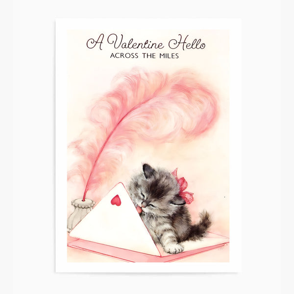A Valentine Hello Kitty | Wall Art Print