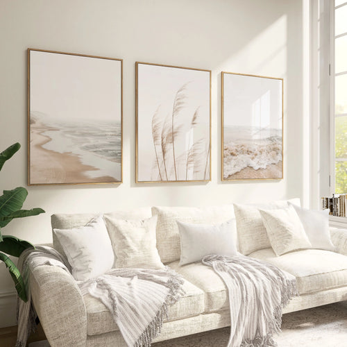 Coastal Vibes Set of 3 | Gallery Wall Art