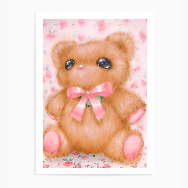 Vintage Teddy Bear | Wall Art Print