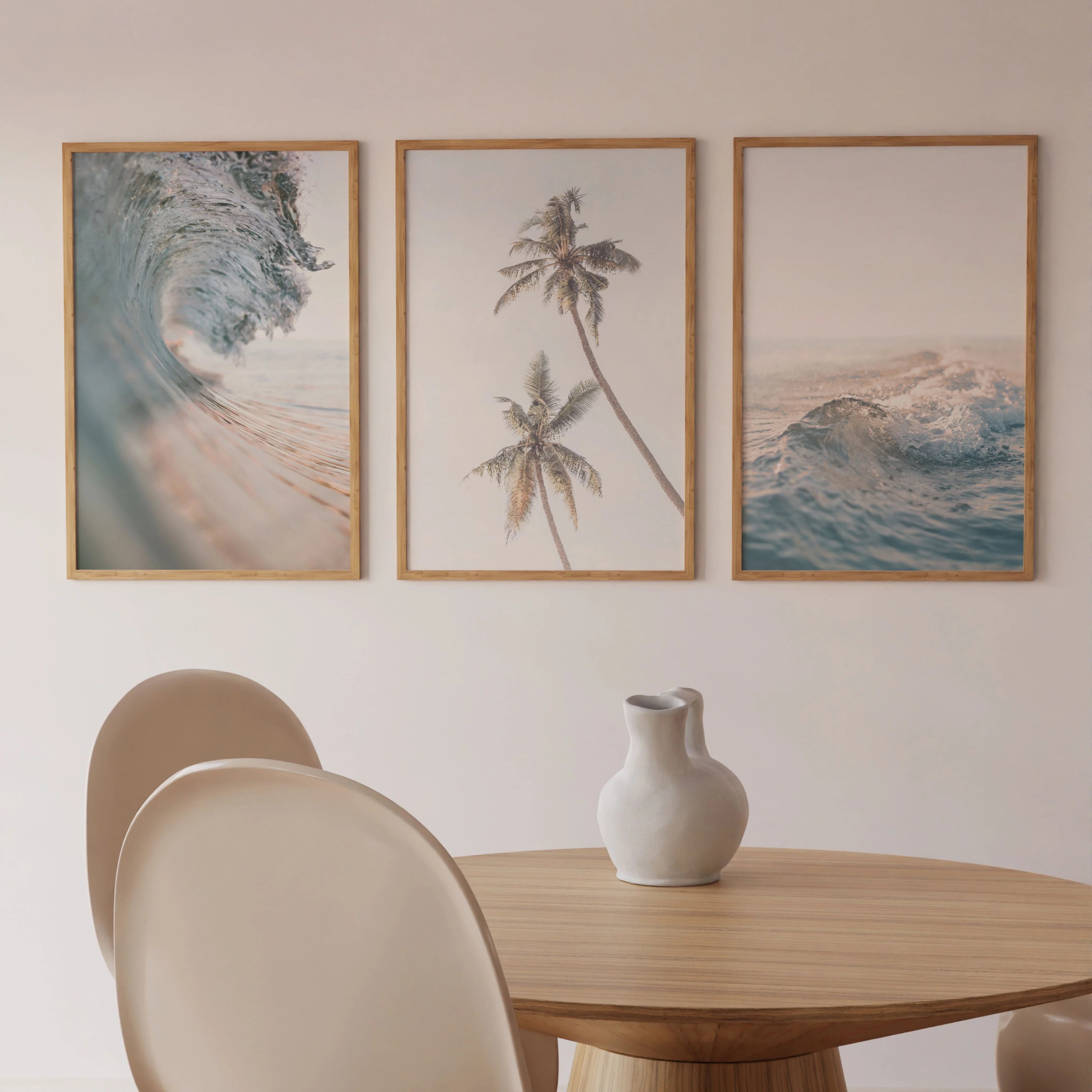 Coastal Vibes IV Set of 3 | Gallery Wall Art