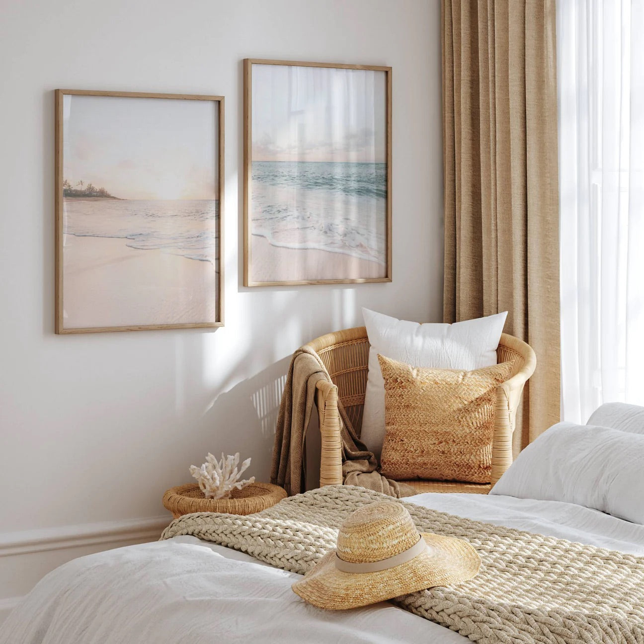 Pastel Ocean Set of 2 | Gallery Wall Art