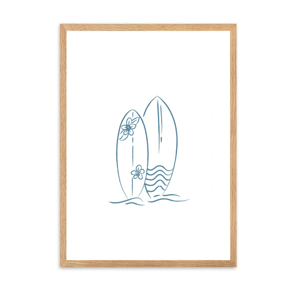 Surfboard Blue I | Wall Art