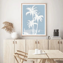 Load image into Gallery viewer, Palm Trees Blue | Wall Art
