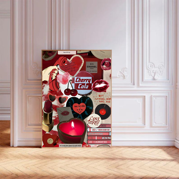 Cherry Cola Collage | Wall Art Print