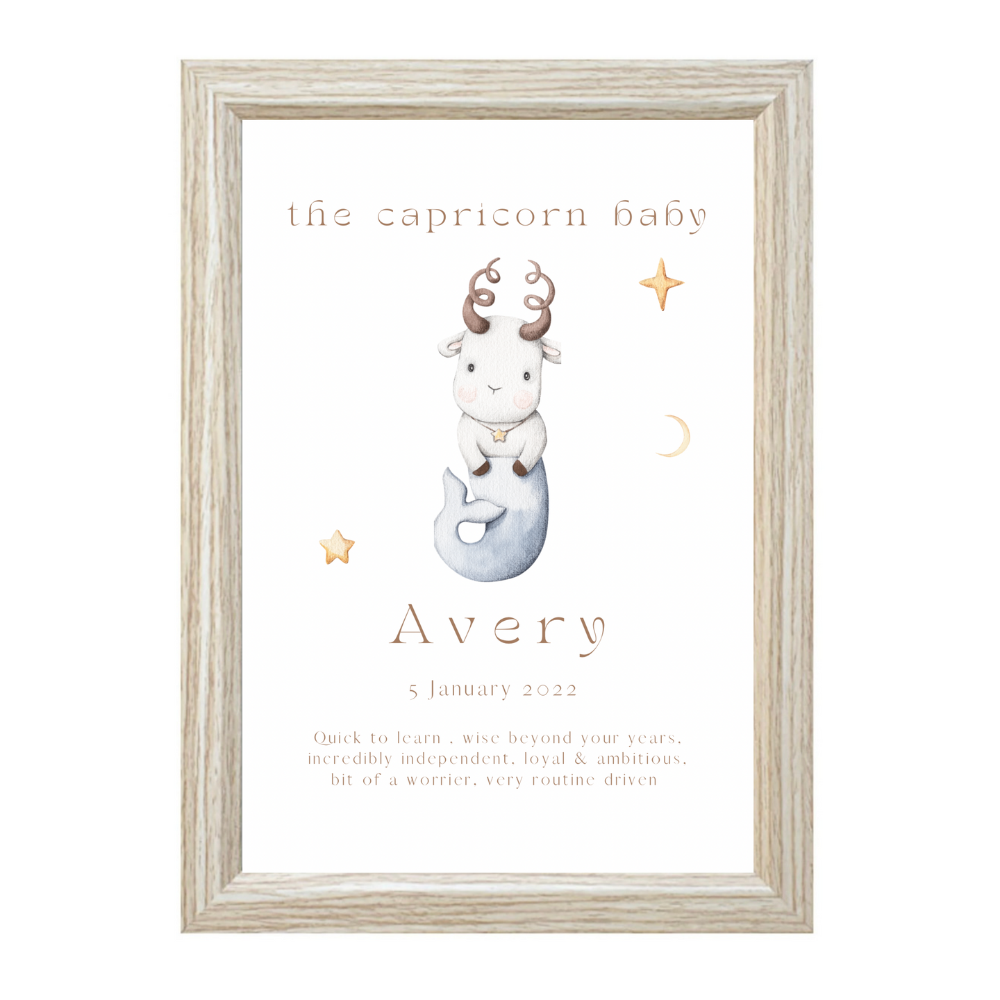 Personalised The Capricorn Baby